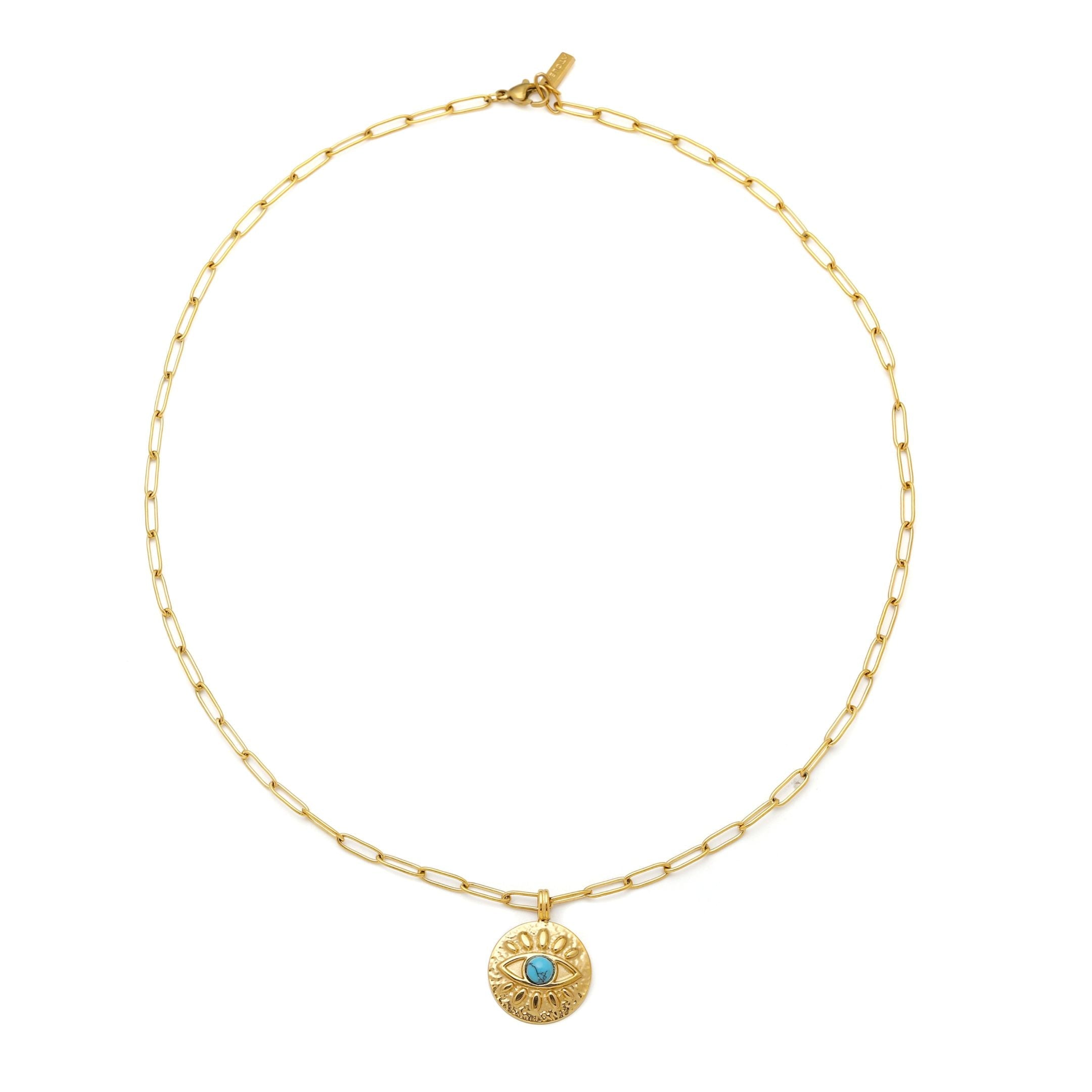 Turquoise Evil Eye Necklace