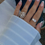 Darleen Twin Zirconia Band Ring