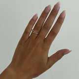 Lydia Twirl Pavé Ring