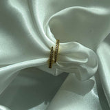 Lydia Twirl Pavé Ring