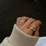 Ramona Rhinestone Stacked Ring