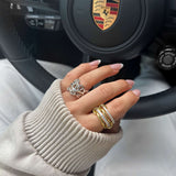 Ramona Rhinestone Stacked Ring