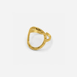 ADJUSTABLE OVAL RING - GOLD