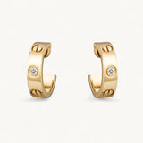 JADE EARRINGS 2 DIAMONDS