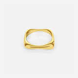 SQUARE STACK RING - GOLD
