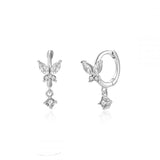 Pave Drop Studs S925