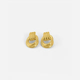 DOUBLE KNOT EARRINGS GOLD