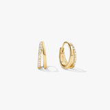 Medium Double Layered Hoops