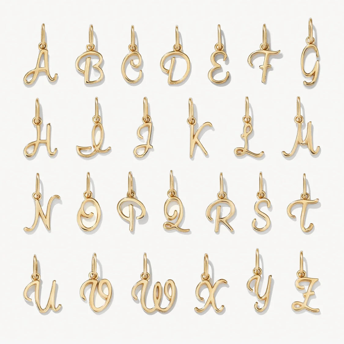 Cursive Letter Charm