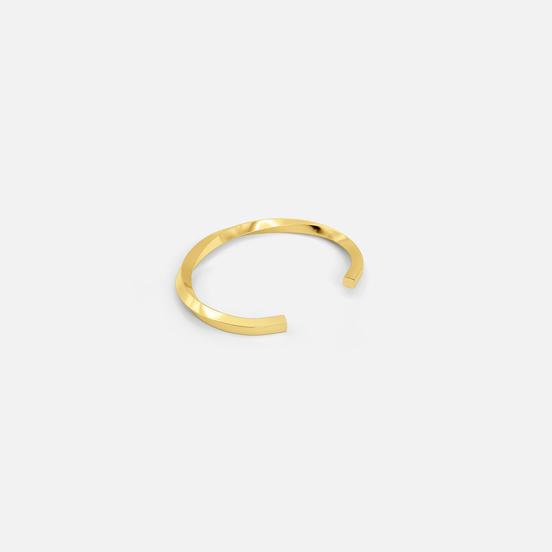 WAVE CUFF BANGLE GOLD