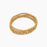 433 Gold Beaded Bracelet Stack