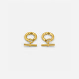 T-BAR HOOPS GOLD