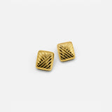 CUSHION EARRINGS GOLD