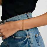 Crystal Beaded Layered Bracelet