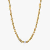 Crystal Bold Chain Necklace