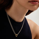 Mixed Linked Layered Necklace