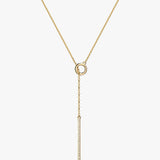 Chandelier Pave Lariat Necklace