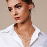 Chandelier Pave Lariat Necklace