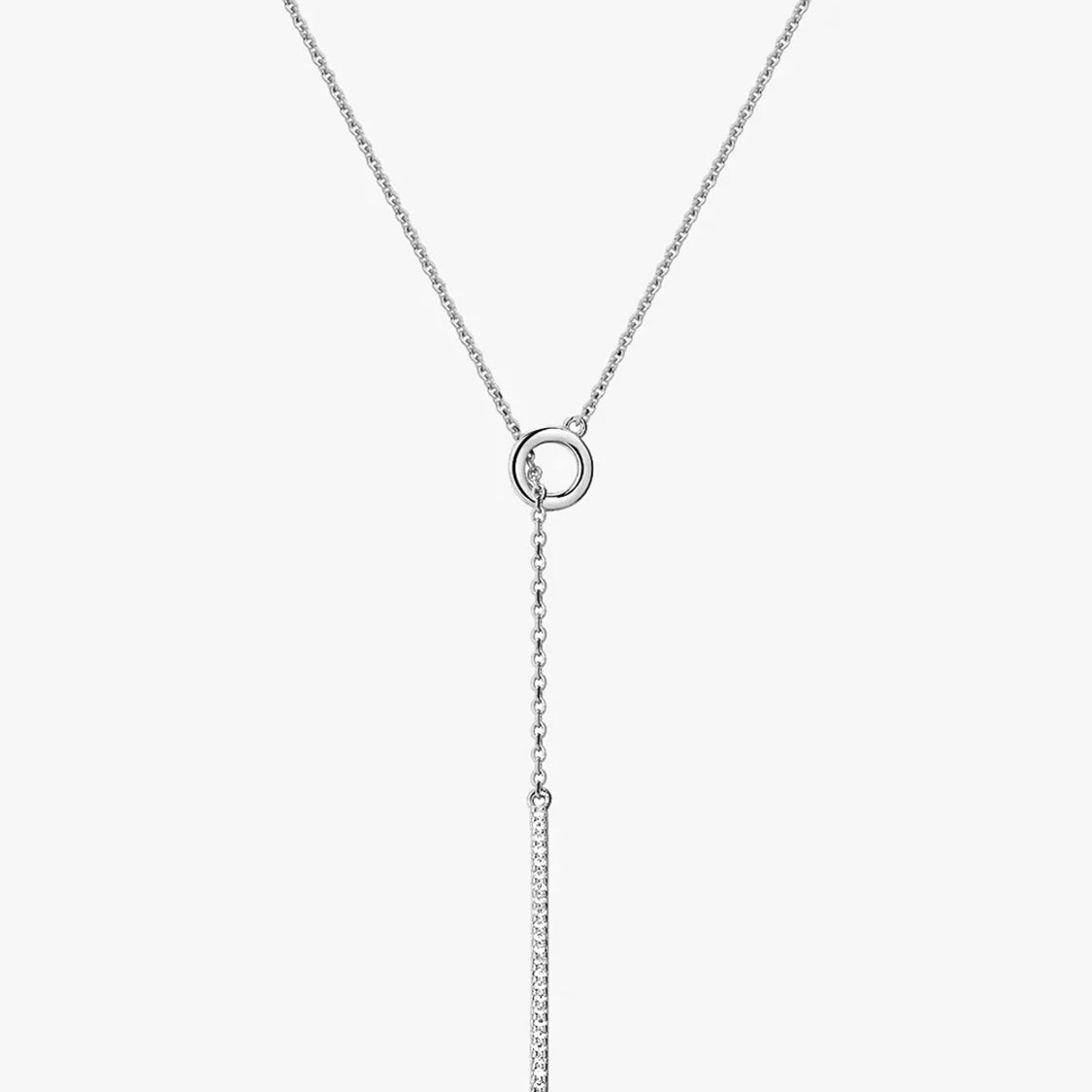 Chandelier Pave Lariat Necklace