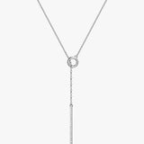 Chandelier Pave Lariat Necklace