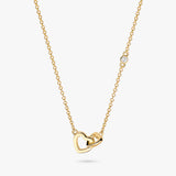 Interlocking Double Heart Necklace