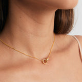 Pave Interlocking Double Circle Necklace