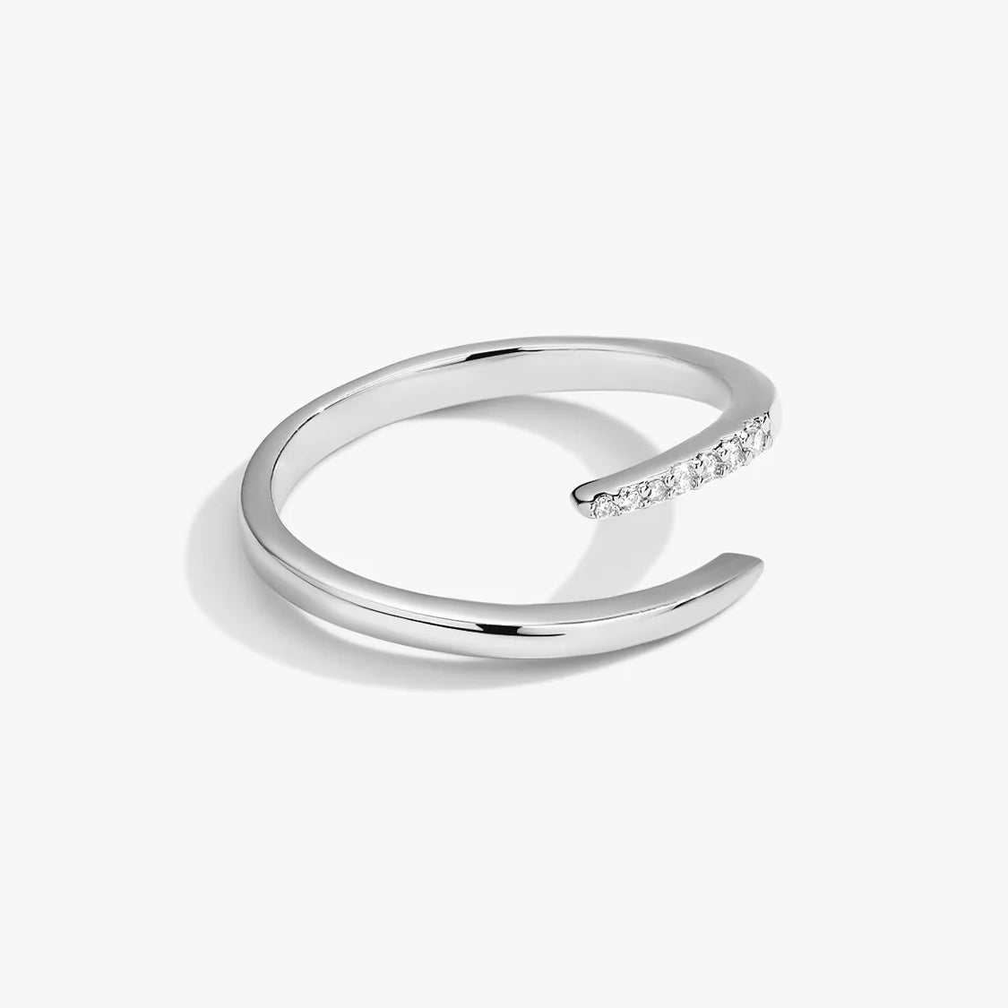 Wrap Crystal Claw Open Ring