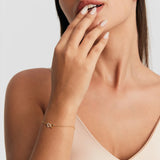 Petite Interlocking Heart Bracelet