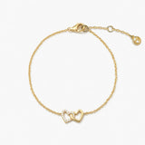 Petite Interlocking Heart Bracelet