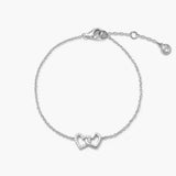 Petite Interlocking Heart Bracelet