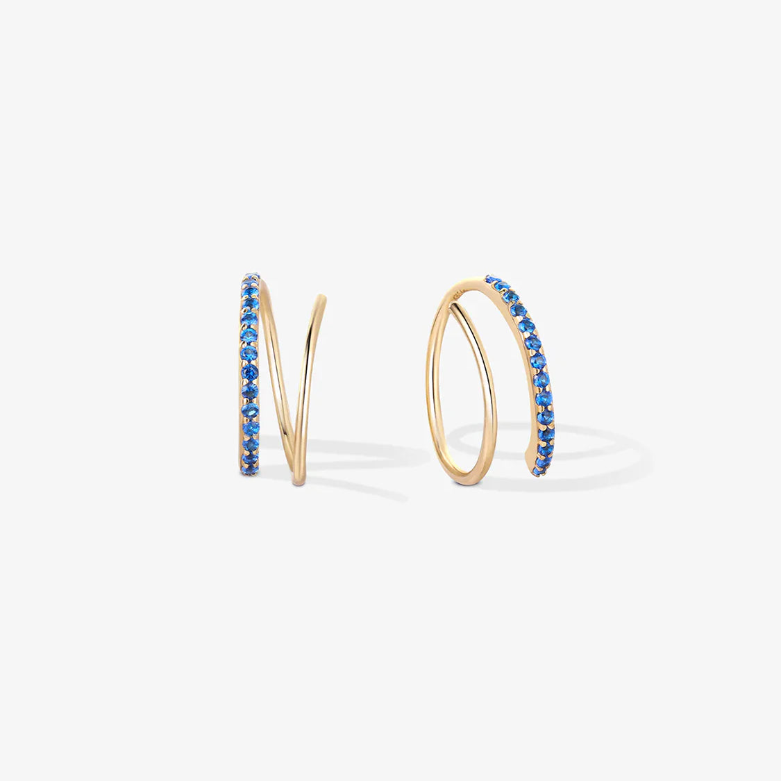 Half Pave Double Hoops