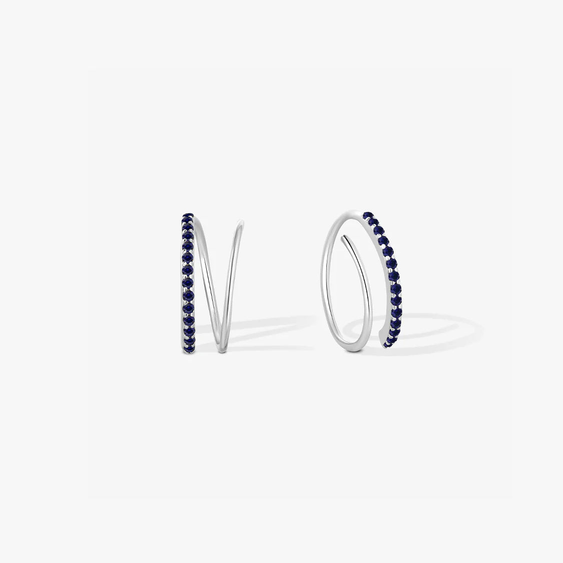 Half Pave Double Hoops