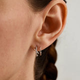 X Cross Double Hoops