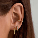 Bezel Sapphire Ear Cuff