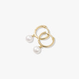 Pearl Huggie Drops