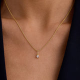 White Sapphire Necklace Charm