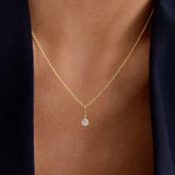 White Sapphire Necklace Charm