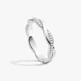 Twisted Pave Ring