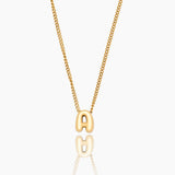 Bubble Initial Charm Necklace