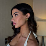 Shell Heart Earrings - Gold