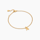 Dainty Initial Charm Bracelet