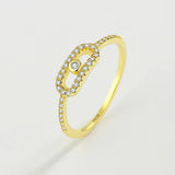 Emma - Geometric Ring for Women, Elegant Sterling Silver Design