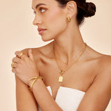 Pavè Initial Pendant Necklace