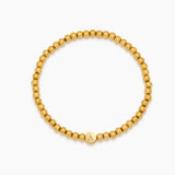 Engraved Initial Beaded Bracelet