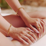 SMALL STACKING BANGLE - GOLD