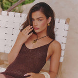 CORD PENDANT NECKLACE - GOLD