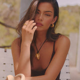 CORD PENDANT NECKLACE - GOLD