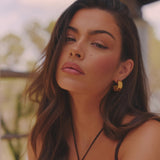 VINTAGE HOOP EARRING - GOLD