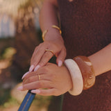 CONTOUR CUFF BRACELET - GOLD