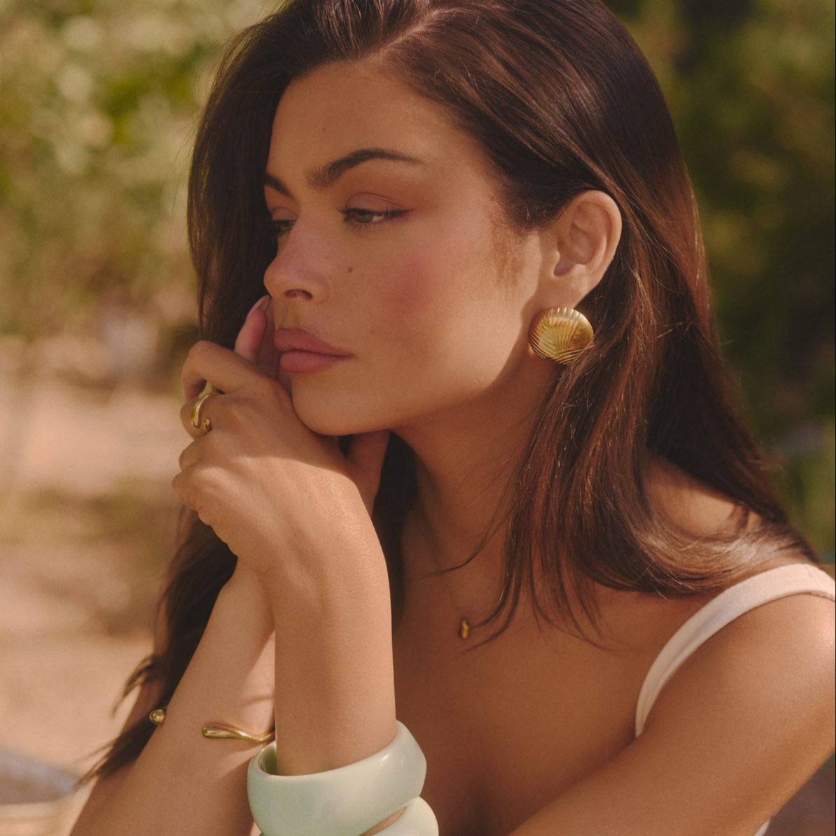 CIRCLE EARRINGS GOLD